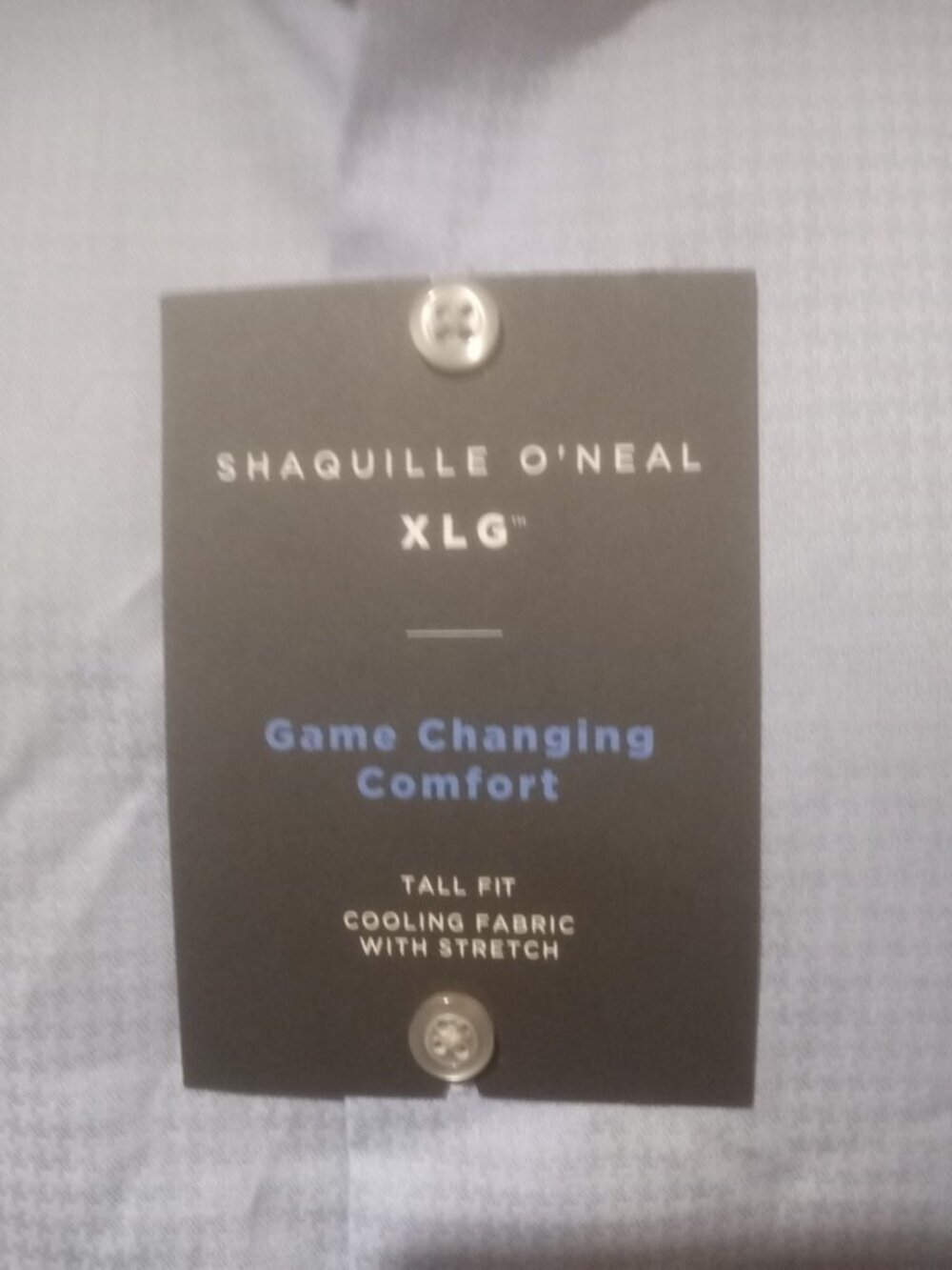 New Shaquille O'Neal XLG Tall Fit Blue Dress Shirt Men's (3XL) 19 37/38 NWT - Picture 3 of 14